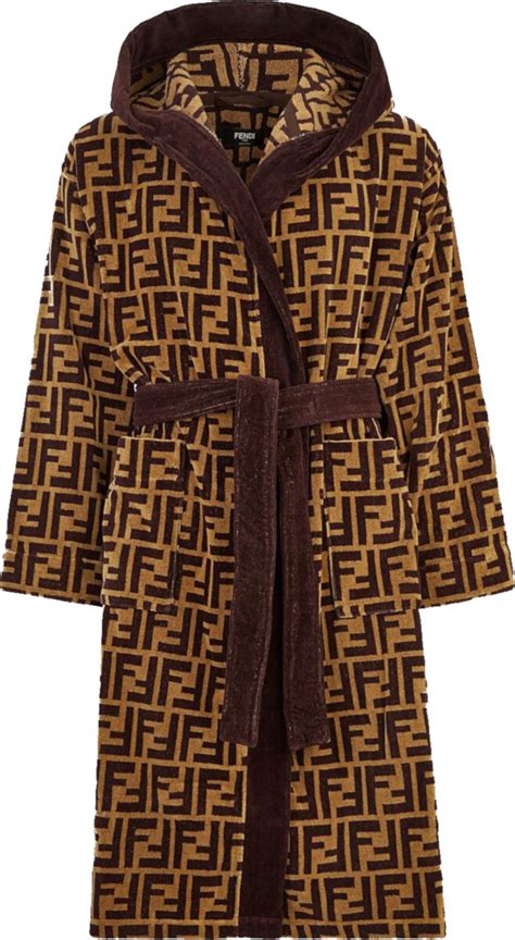 fendi bath robe|Fendi denim jumpsuit.